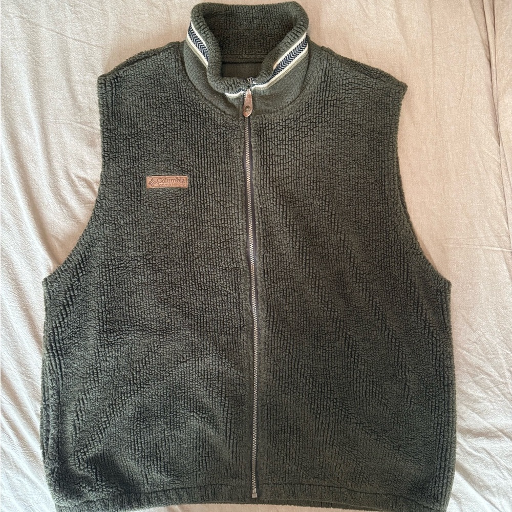 Columbia Olive Sherpa Vest